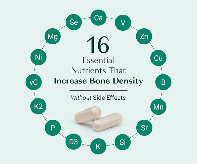 AlgaeCal Organic Calcium – 120 Veggie Caps | Bone Density Support with K2, D3 & Minerals