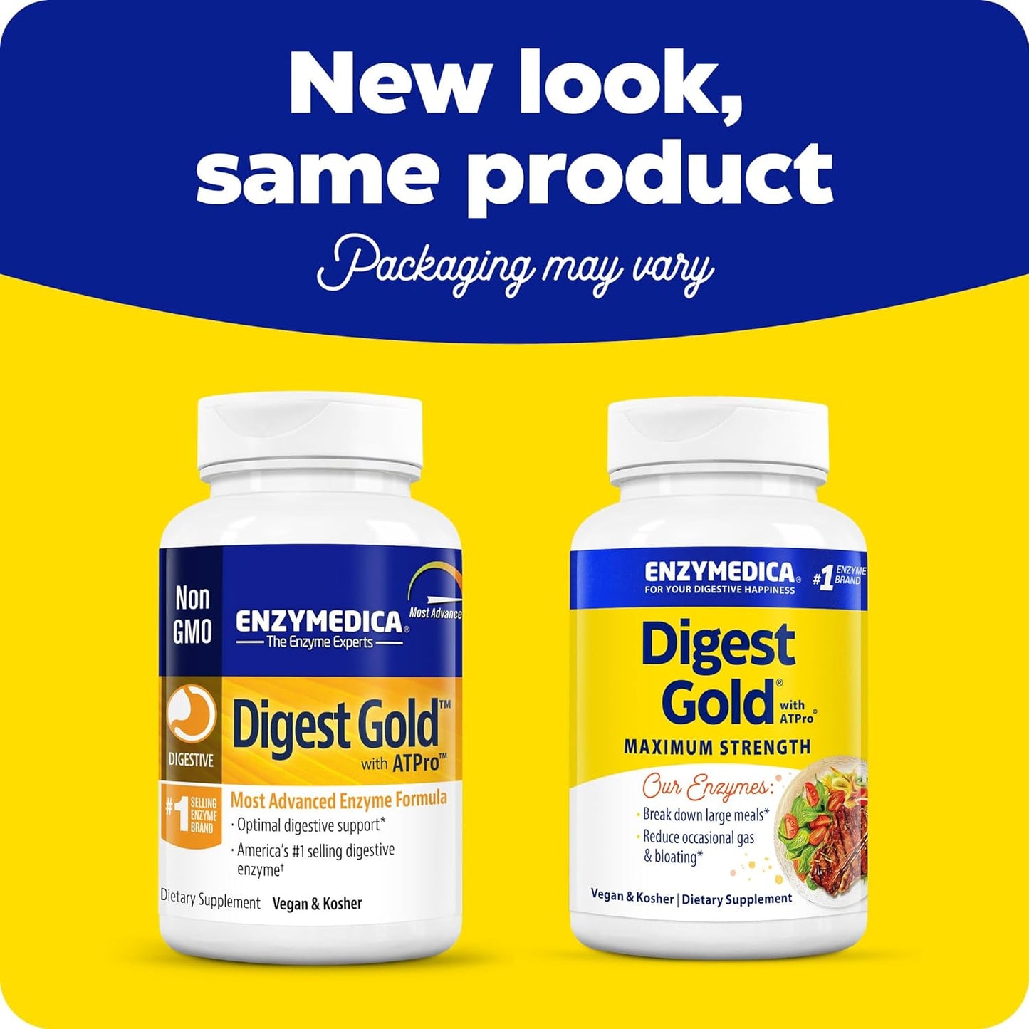 Enzymedica Digest Gold + Probiotics – 240 Capsules | Advanced Gut Health & Digestive Support