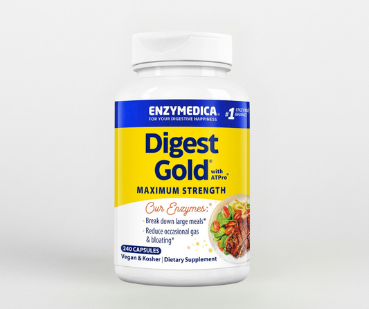 Enzymedica Digest Gold + Probiotics – 240 Capsules | Advanced Gut Health & Digestive Support