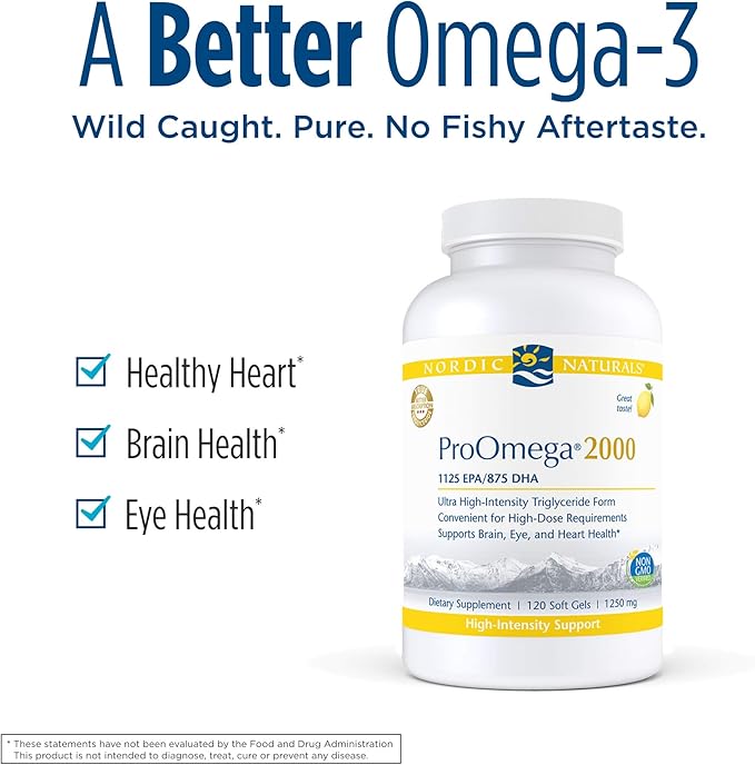 Nordic Naturals ProOmega 2000 Lemon – 60 Soft Gels