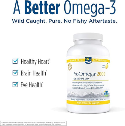 Nordic Naturals ProOmega 2000 Lemon – 60 Soft Gels